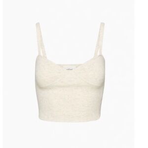 Aritzia Wilfred Sicily Sweater Tank in Heather Birch